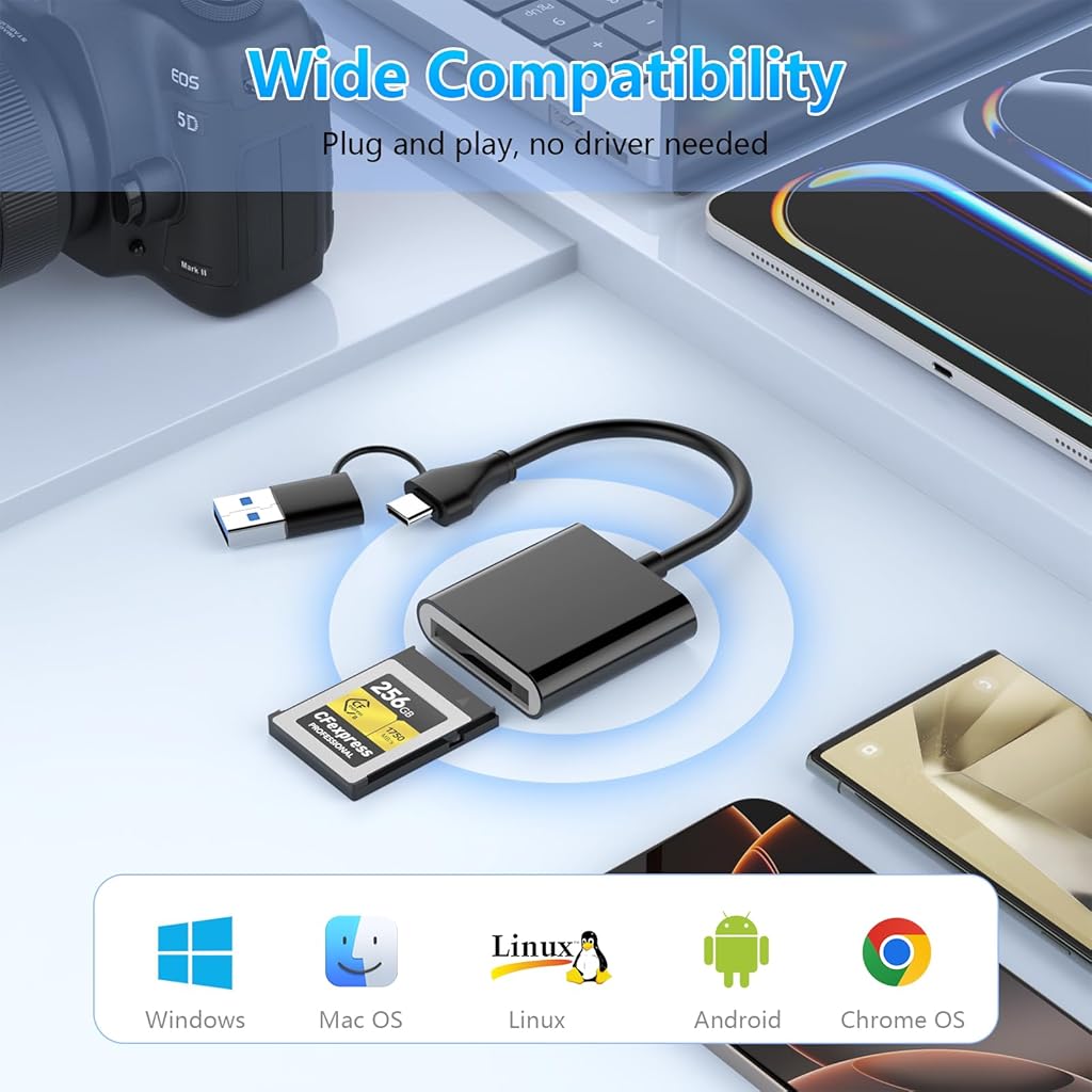 Verilux® CFexpress Type B Card Reader with USB 3.2 Verilux® CFexpress Type B Card Reader with USB 3.2